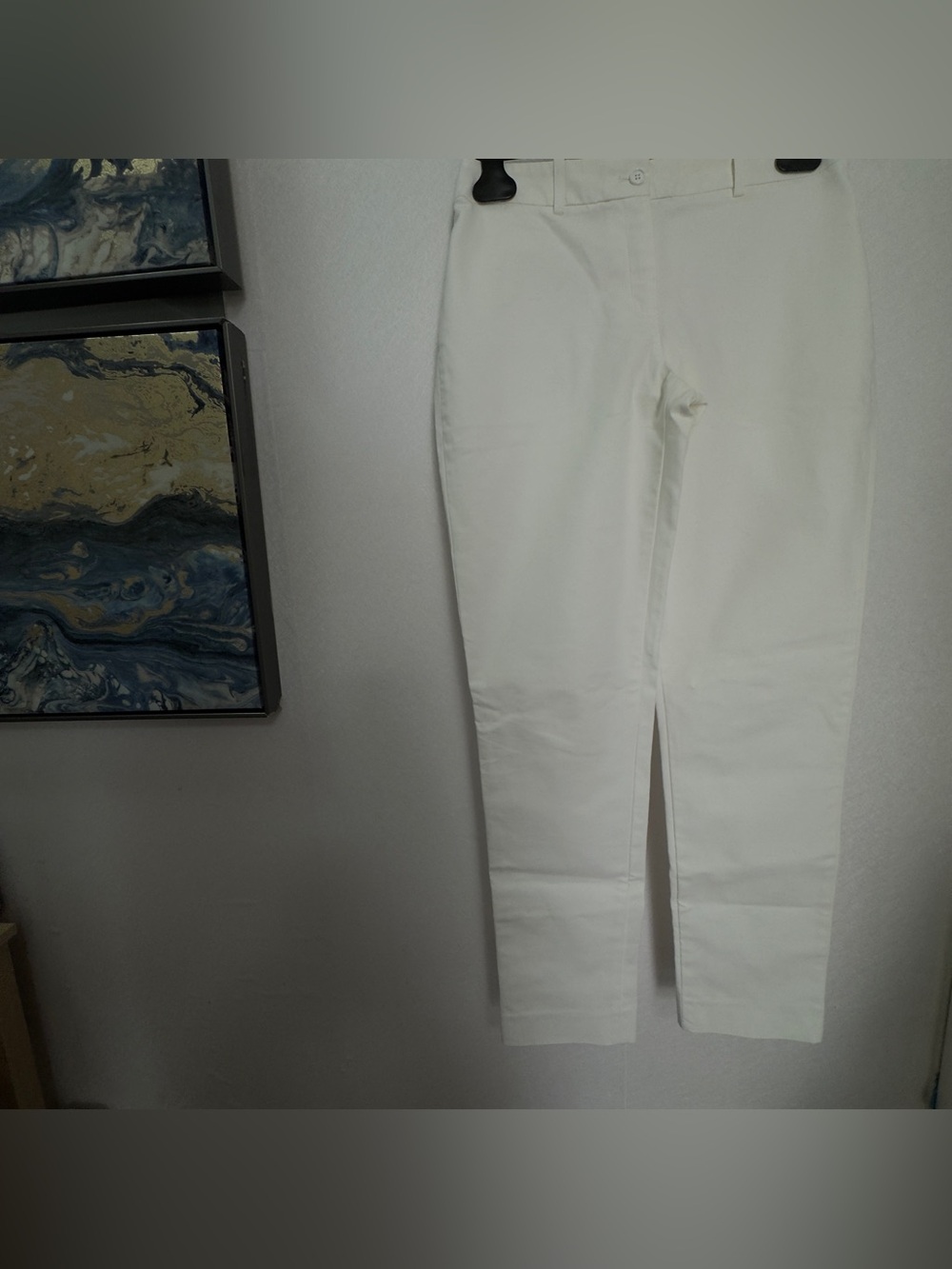 Michael Kors Collection White Tailored Pants Size 28 Straight Leg Dress Trousers